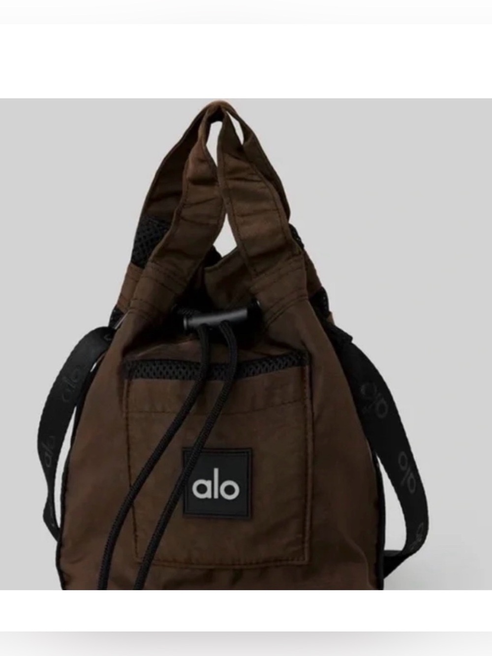 ALO pouch cross bag- brown